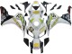 Mejores Carenados Moto Honda CBR1000RR 2006-2007 - Blanco Verde Negro Brillante Hannspree 52