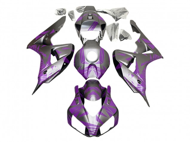 Mejores Carenados Moto Honda CBR1000RR 2006-2007 - Plata Púrpura Claro