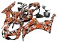 Mejores Carenados Moto Honda CBR1000RR 2006-2007 - Negro Naranja Plata Camouflage