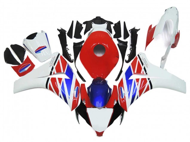 Mejores Carenados Moto Honda CBR1000RR 2006-2007 - Blanco Rojo Azul