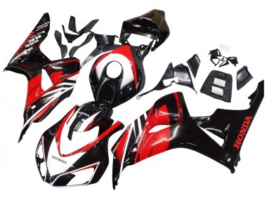 Mejores Carenados Moto Honda CBR1000RR 2006-2007 - Rojo Negro Brillante