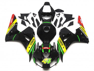 Mejores Carenados Moto Honda CBR1000RR 2006-2007 - Negro Brillante Amarillo Verde Rojo Motul 44