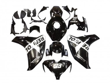 Mejores Carenados Moto Honda CBR1000RR 2008-2011 - Negro Brillante Blanco Repsol 93