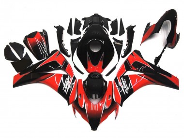 Mejores Carenado Moto Honda CBR1000RR 2008-2011 - Rojo Negro Brillante