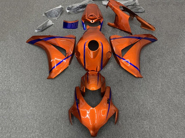 Mejores Carenados Moto Honda CBR1000RR 2008-2011 - Naranja Azul Raya