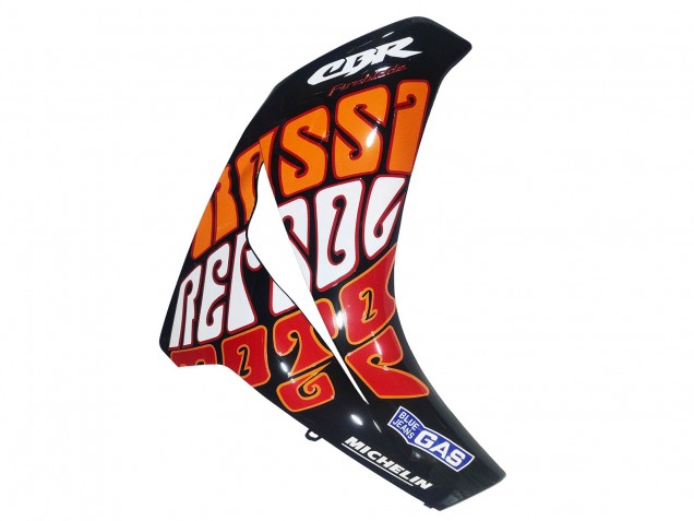 Mejores Carenados Moto Honda CBR1000RR 2008-2011 - Verde Naranja Negro Brillante Rossi Michelin 46