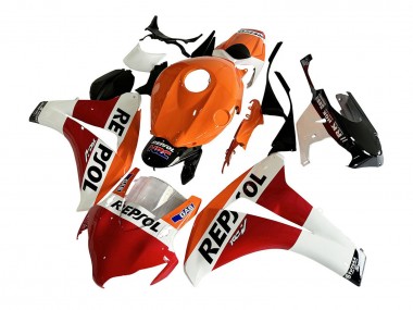Mejores Carenado Moto Honda CBR1000RR 2008-2011 - Naranja Blanco Rojo Negro Brillante Repsol HRC