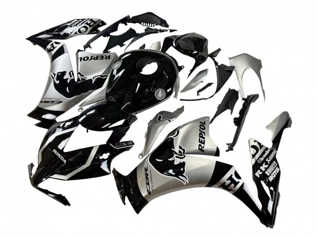 Mejores Carenados Moto Honda CBR1000RR 2012-2016 - Plata Negro Brillante Repsol Rojo Bull