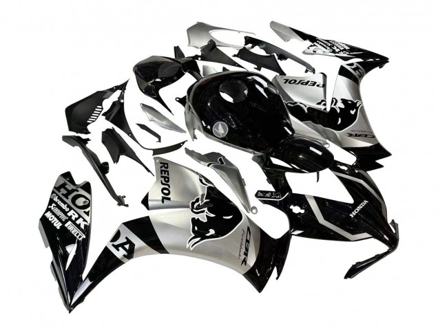 Mejores Carenados Moto Honda CBR1000RR 2012-2016 - Plata Negro Brillante Repsol Rojo Bull