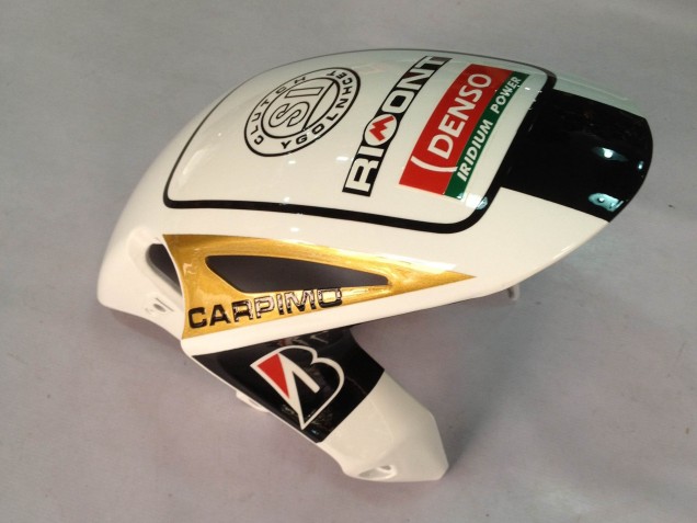 Mejores Carenados Moto Honda CBR1000RR 2012-2016 - Blanco Negro Brillante Rizoma Playboy