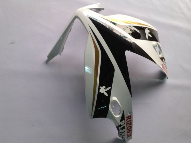 Mejores Carenados Moto Honda CBR1000RR 2012-2016 - Blanco Negro Brillante Rizoma Playboy