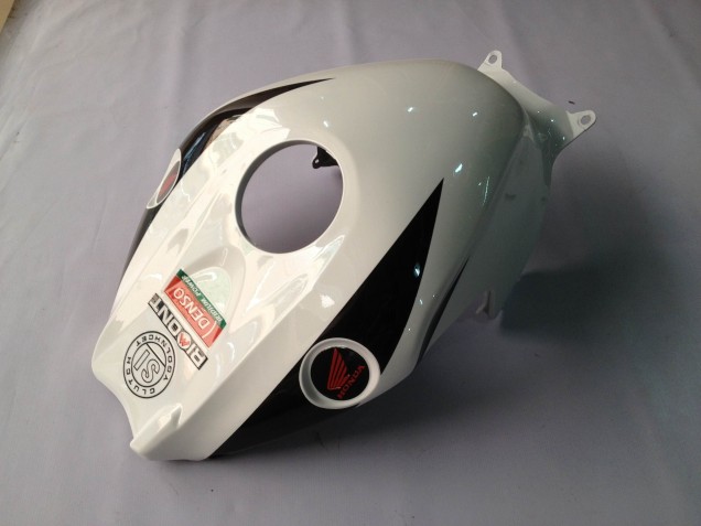 Mejores Carenados Moto Honda CBR1000RR 2012-2016 - Blanco Negro Brillante Rizoma Playboy