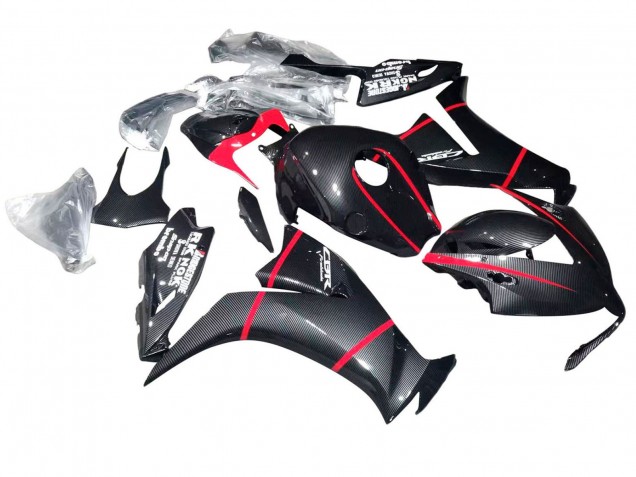 Mejores Carenados Moto Honda CBR1000RR 2012-2016 - Negro FibraCarbono Rojo