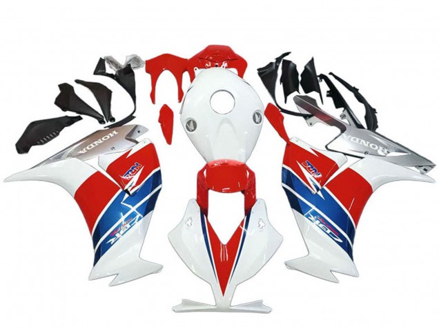 Mejores Carenados Moto Honda CBR1000RR 2012-2016 - Blanco Plata Azul Rojo
