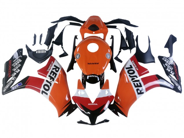 Mejores Carenados Moto Honda CBR1000RR 2012-2016 - Naranja Blanco Rojo Repsol
