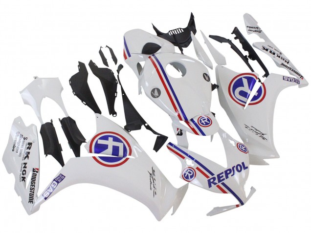 Mejores Carenados Moto Honda CBR1000RR 2012-2016 - Blanco Azul Rojo Repsol