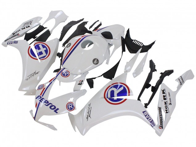 Mejores Carenados Moto Honda CBR1000RR 2012-2016 - Blanco Azul Rojo Repsol