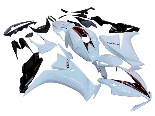 Mejores Carenados Moto Honda CBR1000RR 2012-2016 - Blanco Negro Brillante