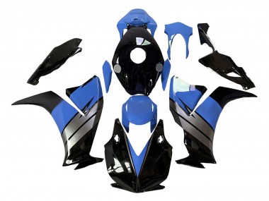 Mejores Carenados Moto Honda CBR1000RR 2012-2016 - Azul Claro Plata Negro Brillante