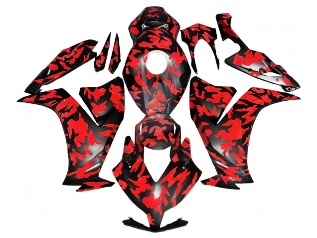Mejores Carenados Moto Honda CBR1000RR 2012-2016 - Rojo Negro Brillante