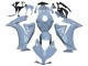 Mejores Carenados Moto Honda CBR1000RR 2012-2016 - Gris Claro