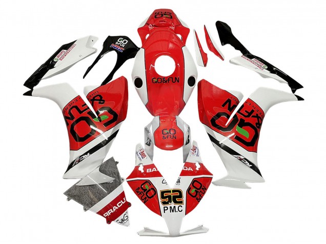 Mejores Carenados Moto Honda CBR1000RR 2012-2016 - Blanco Rojo Negro Go Fun