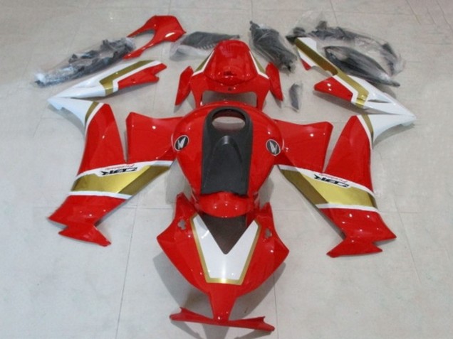 Mejores Carenados Moto Honda CBR1000RR 2012-2016 - Blanco Rojo Oro