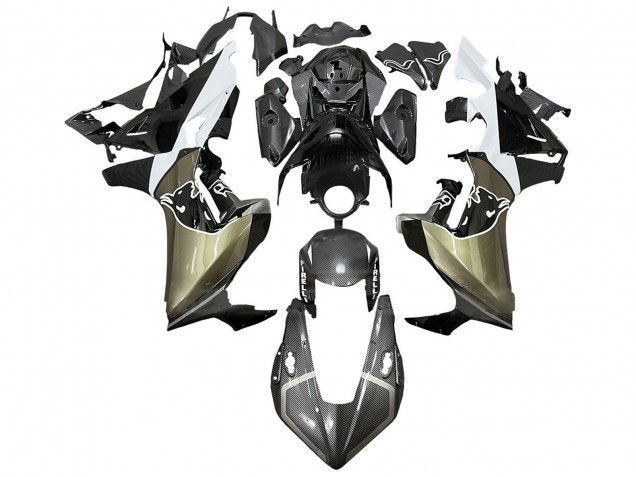 Mejores Carenados Moto Honda CBR1000RR 2017-2023 - Gris Blanco Negro FibraCarbono