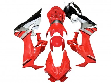 Mejores Carenados Moto Honda CBR1000RR 2017-2023 - Rojo Plata Blanco Negro