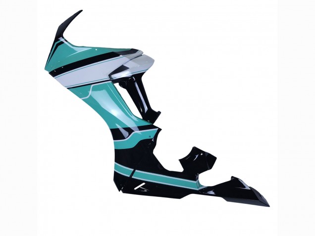 Mejores Carenados Moto Honda CBR1000RR 2017-2023 - Blanco Azul Claro Negro Brillante