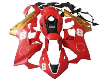 Mejores Carenados Moto Honda CBR1000RR 2017-2023 - Rojo Oro Negro HRC 8