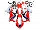 Mejores Kits Carenado Moto Honda CBR1000RR 2017-2023 - Blanco Rojo Azul