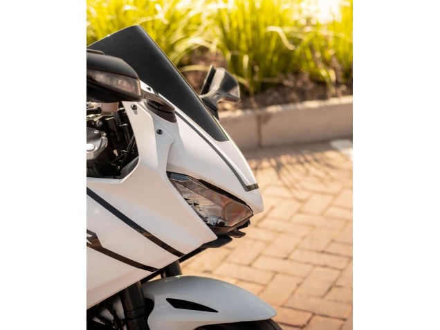 Mejores Carenados Moto Honda CBR1000RR 2017-2023 - Blanco Negro Raya Fireblade