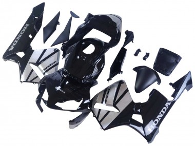 Mejores Carenados Moto Honda CBR600RR 2003-2004 - Plata Negro Brillante