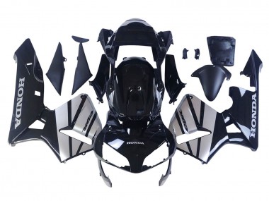 Mejores Carenados Moto Honda CBR600RR 2003-2004 - Plata Negro Brillante