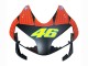 Mejores Carenados Moto Honda CBR600RR 2003-2004 - Negro Mate Naranja Repsol Rossi 46