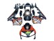 Mejores Carenados Moto Honda CBR600RR 2003-2004 - Negro Mate Naranja Repsol Rossi 46