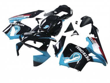Mejores Carenados Moto Honda CBR600RR 2003-2004 - Azul Claro Rojo Negro Brillante Dunlop