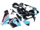 Mejores Carenados Moto Honda CBR600RR 2003-2004 - Azul Claro Rojo Negro Brillante Dunlop