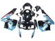 Mejores Carenados Moto Honda CBR600RR 2003-2004 - Azul Claro Rojo Negro Brillante Dunlop