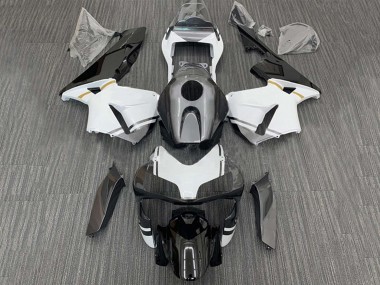 Mejores Carenados Moto Honda CBR600RR 2003-2004 - Blanco Negro Brillante Negro Mate