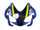 Mejores Carenados Moto Honda CBR600RR 2003-2004 - Azul Neon Amarillo Negro Brillante Tiburón
