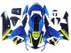 Mejores Carenados Moto Honda CBR600RR 2003-2004 - Azul Neon Amarillo Negro Brillante Tiburón