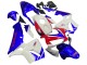 Mejores Carenados Moto Honda CBR600RR 2003-2004 - Blanco Azul Rojo HRC