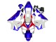 Mejores Carenados Moto Honda CBR600RR 2003-2004 - Blanco Azul Rojo HRC