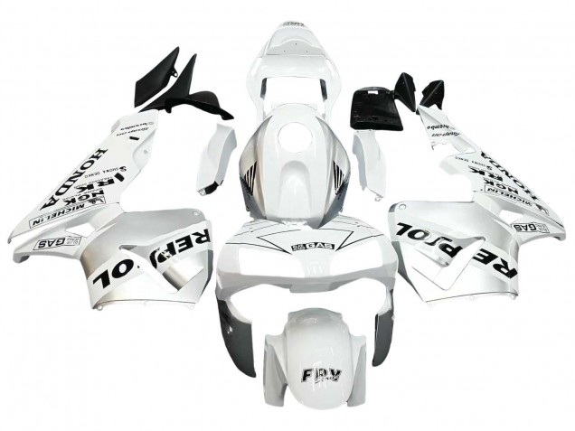 Mejores Carenados Moto Honda CBR600RR 2003-2004 - Blanco Plata Negro Repsol