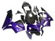 Mejores Carenados Moto Honda CBR600RR 2003-2004 - Púrpura Negro Falsificado FibraCarbono