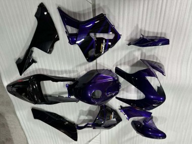 Mejores Carenados Moto Honda CBR600RR 2003-2004 - Azul Oscuro Negro Brillante