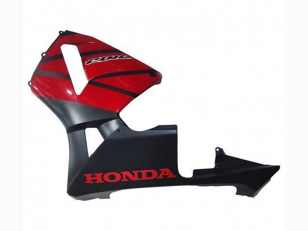 Mejores Carenados Moto Honda CBR600RR 2003-2004 - Rojo Negro Brillante Negro Mate
