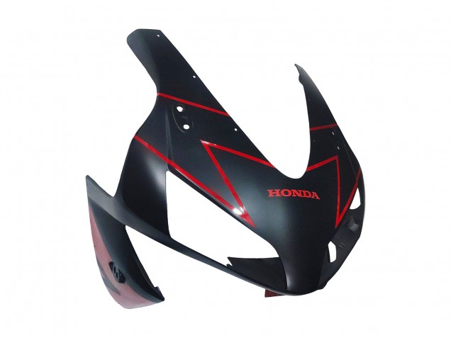 Mejores Carenados Moto Honda CBR600RR 2003-2004 - Rojo Negro Brillante Negro Mate